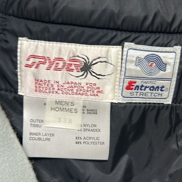 Spyder - Mens Vintage Ski, Snow Pants - SZ 33R, Navy Blue - Picture 14 of 15